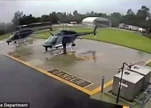 بالفيديو| تصادم طائرتين تابعتين للشرطة الأمريكية في مشهد غريب