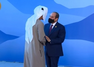 السيسي يستقبل رئيس الإمارات لدى وصوله قمة المناخ في شرم الشيخ