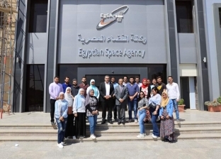 طلاب جامعة بني سويف في زيارة ميدانية لوكالة الفضاء المصرية