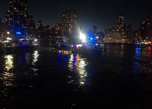بالفيديو| سقوط طائرة هليكوبتر في نهر بمدينة نيويورك