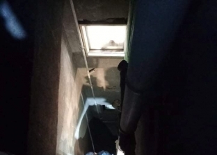 الحماية المدنية تنقذ قطة سقطت في منور برج سكني بالفيوم.. صور