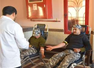بمشاركة ضباط ومجندي قوات الأمن.. حملة للتبرع بالدم في جنوب سيناء