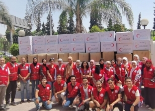 الهلال الأحمر يرسل مساعدات عاجلة للشعب الفلسطيني جراء العدوان الأخير
