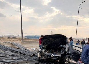  حادث تصادم بين 5 سيارات أسفل نفق الطريق الأوسطي في حلوان