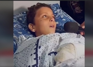 وصول الطفل الفلسطيني المصاب عبد الله كحيل للعلاج في مصر