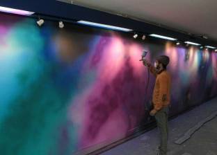 فريق الرسم على جدران مترو الأوبرا: "12 شخص شاركوا في تزيين المحطة"