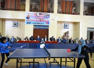 محافظ قنا يشهد نهائي بطولة جنوب الصعيد لتنس الطاولة رجال وسيدات