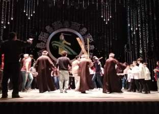 تلاحم فني بين مصر وجورجيا في رقصة التحطيب بمهرجان دمنهور للفلكلور