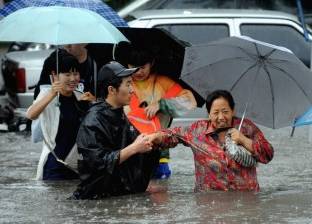 بالصور| أمطار غزيرة تجتاح شمال الصين.. والأرصاد ترفع الإنذار إلى اللون البرتقالي