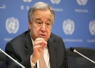 الأمين العام للأمم المتحدة يغادر مطار العريش متجها إلى معبر رفح