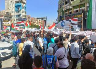 مظاهرات اليوم لدعم فلسطين في بني سويف.. «بالروح بالدم نفديك يا أقصى»
