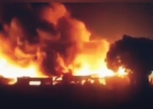 حريق هائل بـ«الزرايب» في البراجيل و«الحماية المدنية» تحاول السيطرة عليه «فيديو»