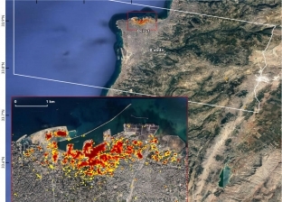 "ناسا" تنشر صورة فضائية لتفجيرات لبنان.. دمار هائل