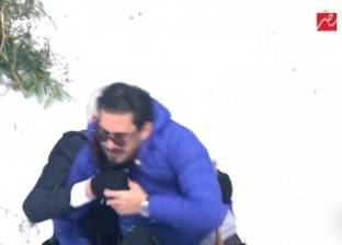 أحمد عيد يعتدي على رامز جلال بعد كشف مقلب "رامز تحت الصفر"