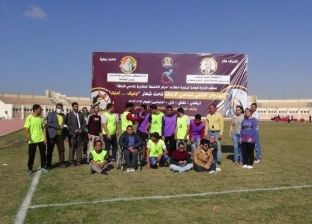 لأول مرة «كرة القدم الحركي» بمسابقات متحدي الإعاقة بجامعة المنيا
