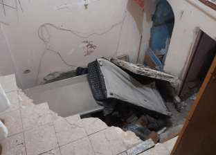 إصابة شخص في انهيار سقف عقار قديم غربي الإسكندرية