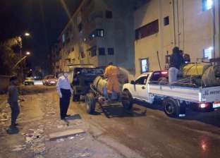 الإسماعيلية تستغل فترة الحظر لتعقيم الشوارع ضد كورونا