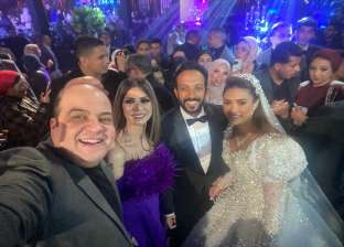 إدوارد وإيناس عزالدين ونهال عنبر في حفل زفاف الفنان أحمد عصام
