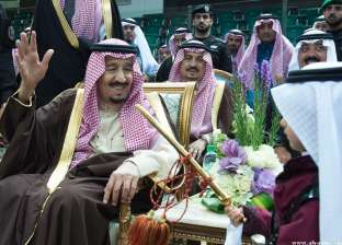 بالصور| خادم الحرمين يشارك في حفل العرضة السعودية بـ"الجنادرية 30"