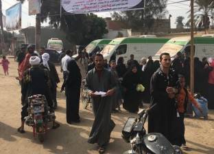 "من أجل مصر" تنظم قافلة طبية مجانية ومعرض ملابس لأهالي بني سويف