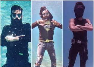 3 أصدقاء يجسدون قضايا العالم في قاع البحر الأحمر: "هنطفش كورونا"