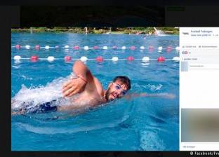 مسبح بتوبينغن الألمانية يعين لاجئا سوريا كمنقذ سباحة
