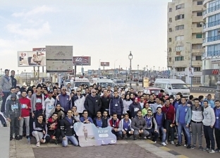رغم البرد: 200 طالب يشاركون في ماراثون جري على كورنيش الإسكندرية