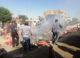 «شهامة المصريين» تنقذ سيارة مواد غذائية من الاحتراق بالإسماعيلية (صور)