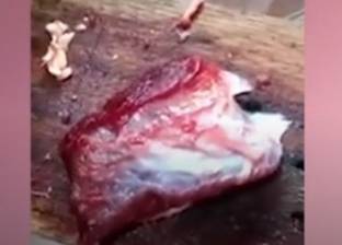فيديو مرعب.. شريحة لحم "تنبض بالحياة"