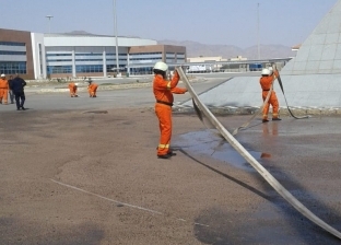 بحري صالح: نجاح تجربة تنفيذ مناورات حريق بميناء نويبع البحري