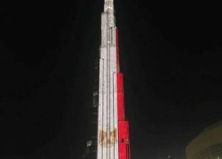 برج خليفة يتزين بعلم مصر