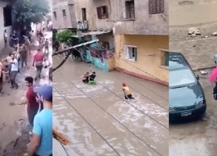 5 فيديوهات طريفة لتعامل المصريون مع الأمطار.. "كرة ورقص وحفل زفاف"