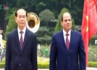 السيسي يدعو رئيس فيتنام لزيارة مصر ويوقع 9 اتفاقيات تعاون