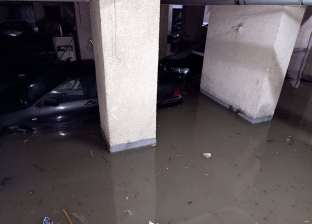 "غرق سيارات" ونفوق قطط.. أضرار الأمطار في عمارات العبور