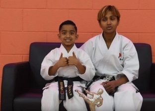 بالفيديو| أصغر بطل كاراتيه في العالم يدخل موسوعة "جينس".. عمره 8 سنوات