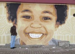 "ابتسم.. اضحك".. حملة لنشر السعادة لفنان الجرافيتي "نيمو" بـ20 رسمة