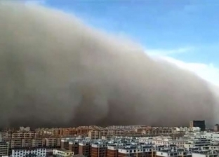 بالفيديو| "لحظات الرعب".. عاصفية رملية تجتاح مدينة بأكملها في الصين