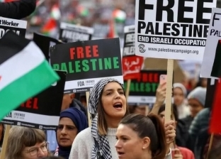 انضمام 100 ألف شخص إلى مظاهرات لندن لدعم فلسطين (صور)
