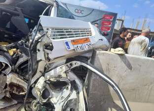 إصابة 14 شخصا في حادث مروع طريق شبين الكوم طملاي بالمنوفية 