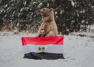 "المصريين وصلوا روسيا".. جلسة تصوير مع "الدب": ربع ساعة بـ300 دولار
