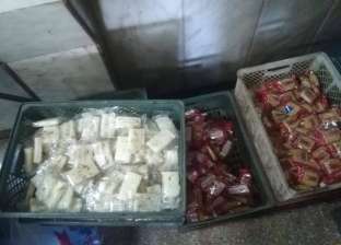 إعدام 300 كيلو حلوى المولد فاسدة بالقليوبية