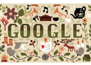 "جوجل دودل" يحتفل برأس السنة: "هابي كريسماس"