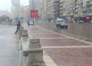 "العوه".. أخر نوات الشتاء تغرق الإسكندرية وملعب برج العرب