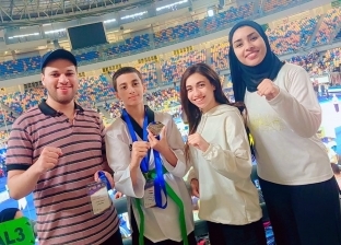 لاعب نادي المنصورة يحصد الميدالية الفضية في البطولة العربية الدولية للتايكوندو