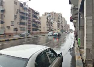 صور.. أمطار وإغلاق ميناء الصيد في بورسعيد