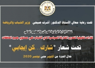 "شارك.. كن إيجابي" حملة تطلقها الشباب والرياضة للتوعية بالانتخابات غدا