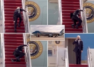 البيت الأبيض عن سقوط بايدن على سلم الطائرة: الرياح السبب والرئيس 100%