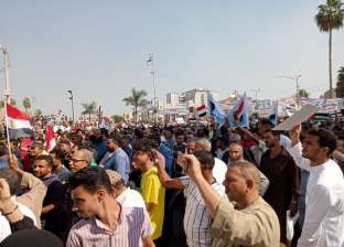 مسيرات لدعم فلسطين في كفر الشيخ تطالب بوقف الاعتداء الإسرائيلي