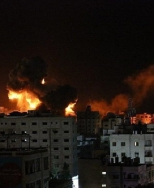 قصف مدن بغزة- ارشيفية