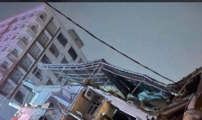 حصيلة أولية: مصرع 5 أشخاص وانهيار 34 مبنى جراء زلزال تركيا